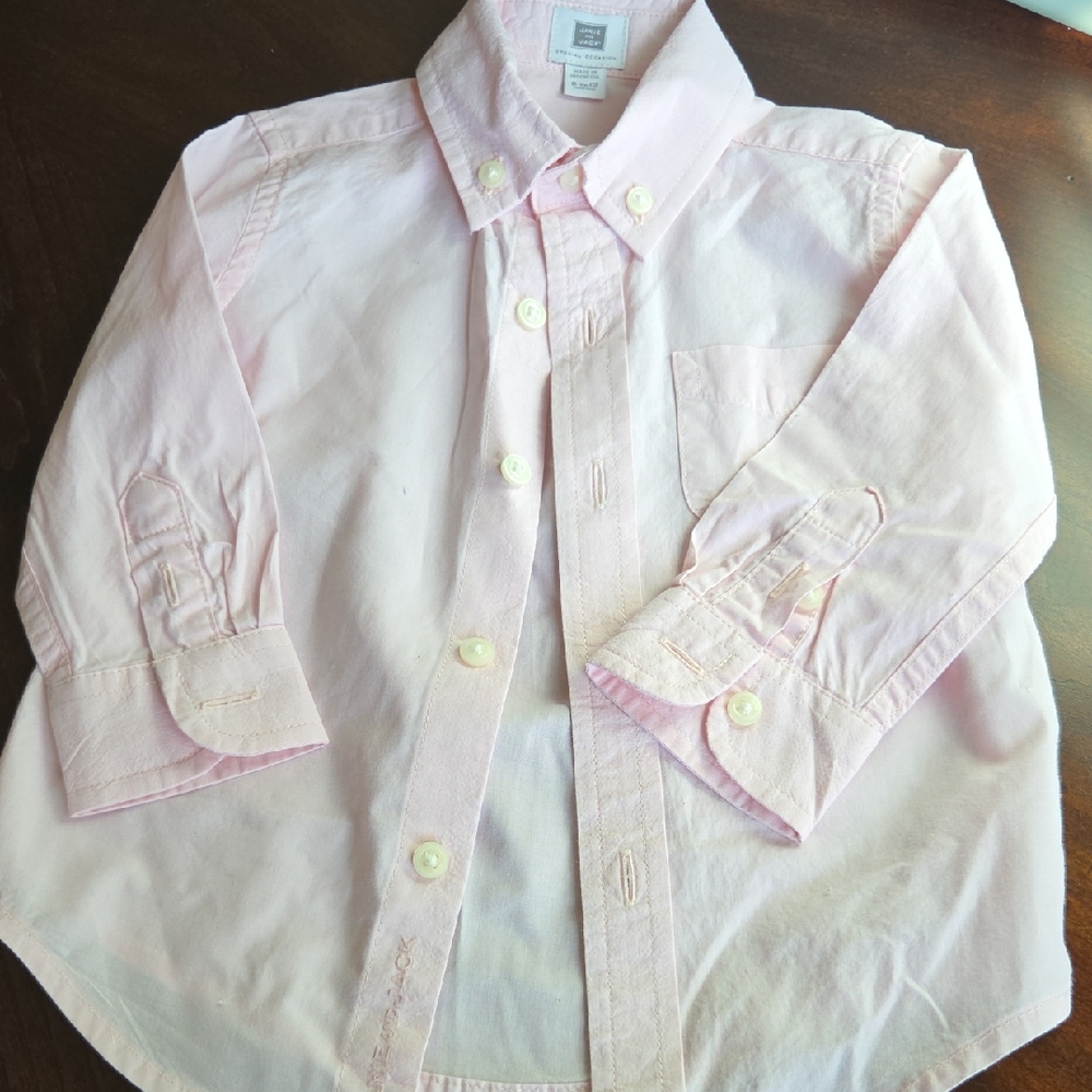 Janie and Jack Light Pink Button-Down Shirt